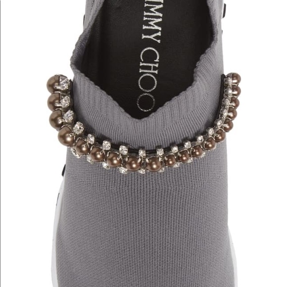 Jimmy Choo Verona embellished knit sneaker - Picture 5 of 6